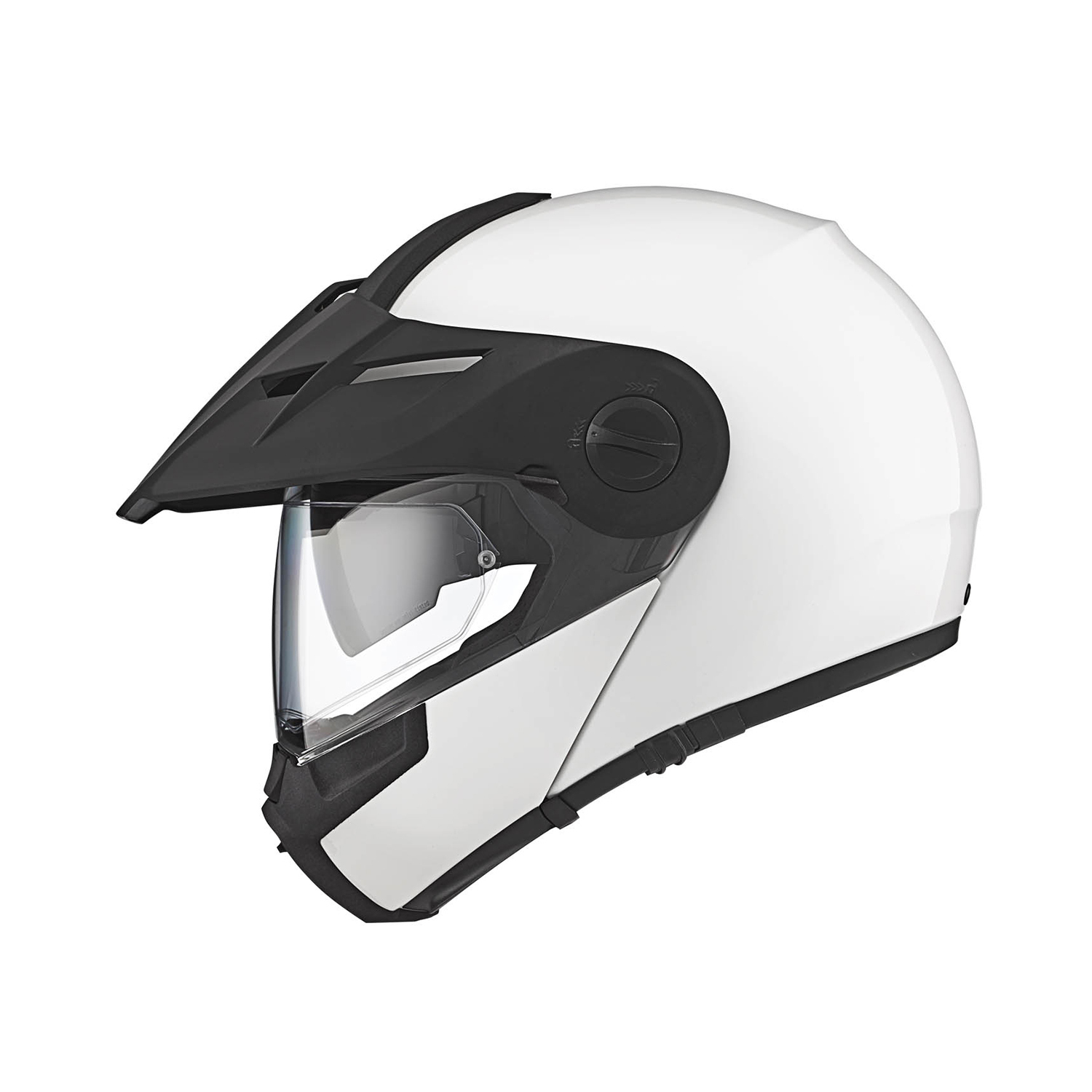 Schuberth E1 Adventure Helmet Glossy White - Available in Various Sizes