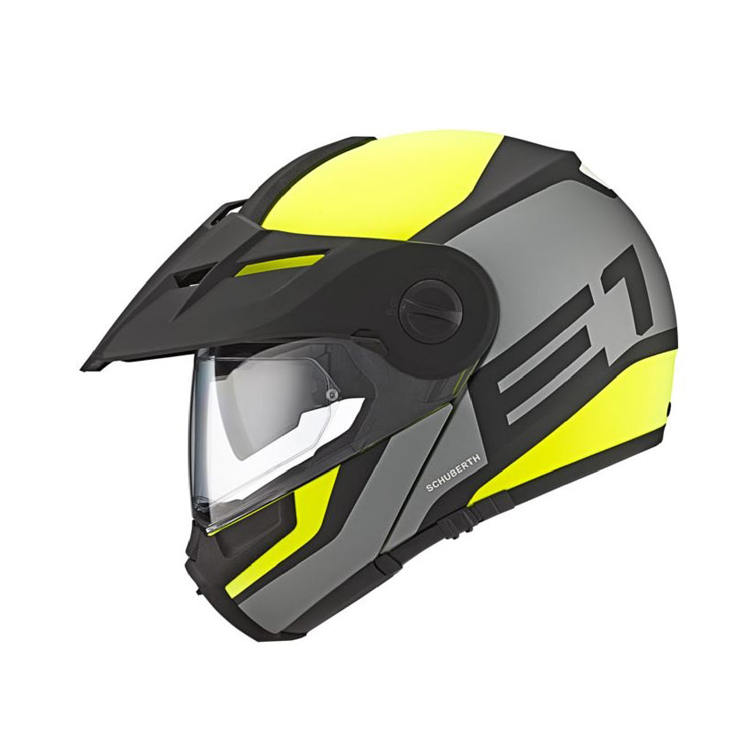 Schuberth E1 Adventure Helmet Guardian Yellow - Available in Various Sizes