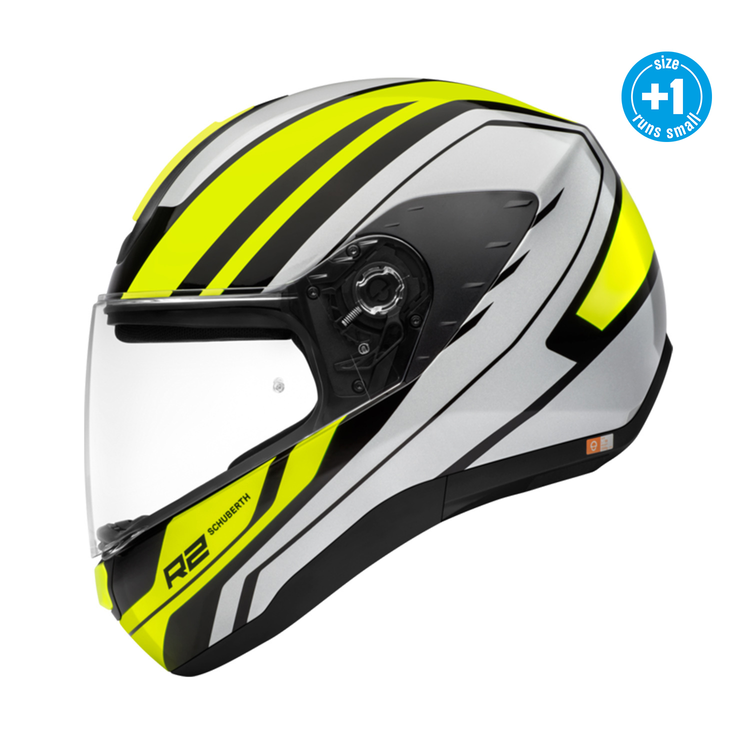 Schuberth R2 Helmet Enforcer Yellow - Available in Various Sizes